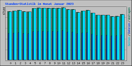 Stunden-Statistik im Monat Januar 2023